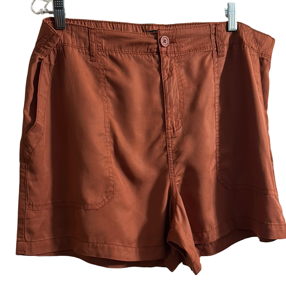 Rust Orange Casual Shorts - Picture 2 of 8